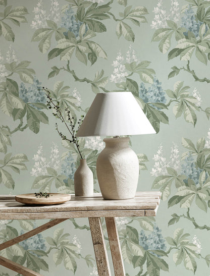 Westbury Forest Chestnut Floral Wallpaper