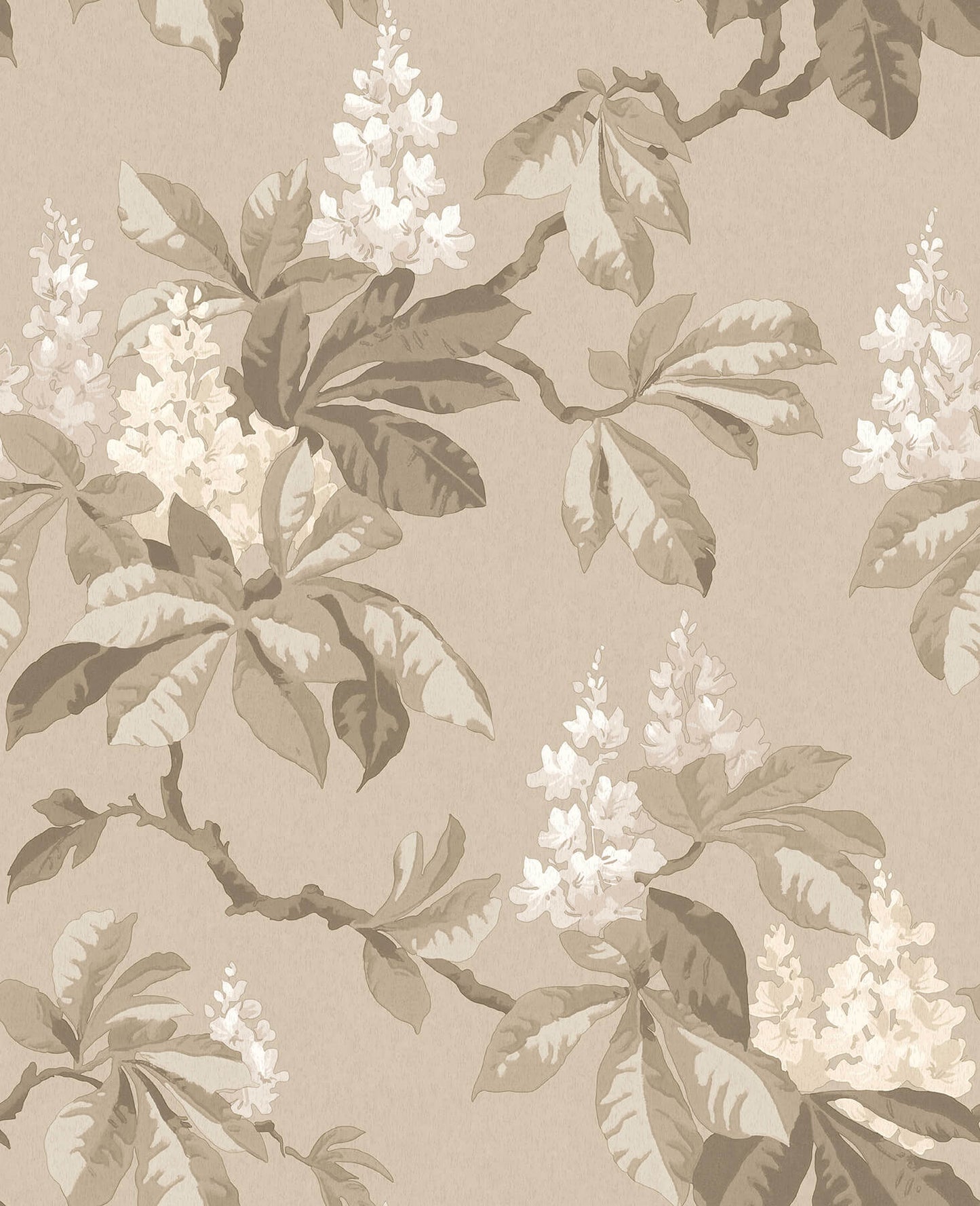 Westbury Forest Chestnut Floral Wallpaper