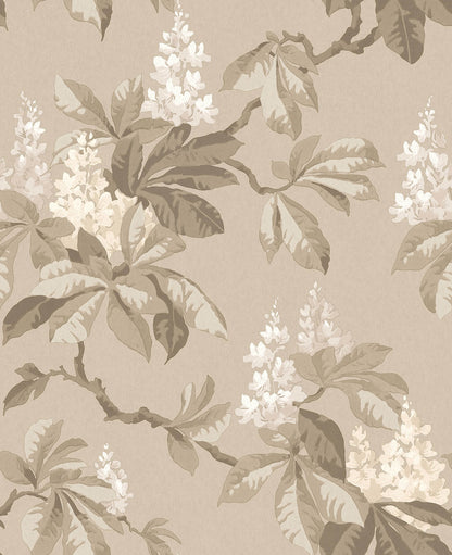 Westbury Forest Chestnut Floral Wallpaper