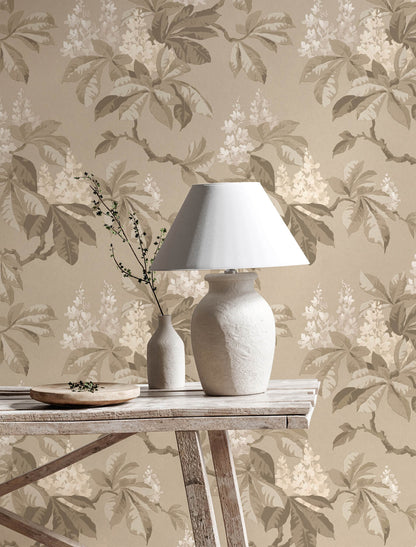 Westbury Forest Chestnut Floral Wallpaper