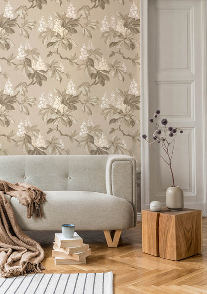 Westbury Forest Chestnut Floral Wallpaper