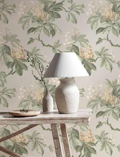 Westbury Forest Chestnut Floral Wallpaper