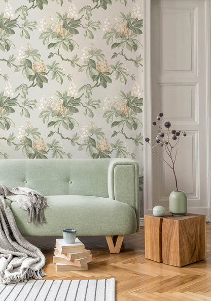 Westbury Forest Chestnut Floral Wallpaper