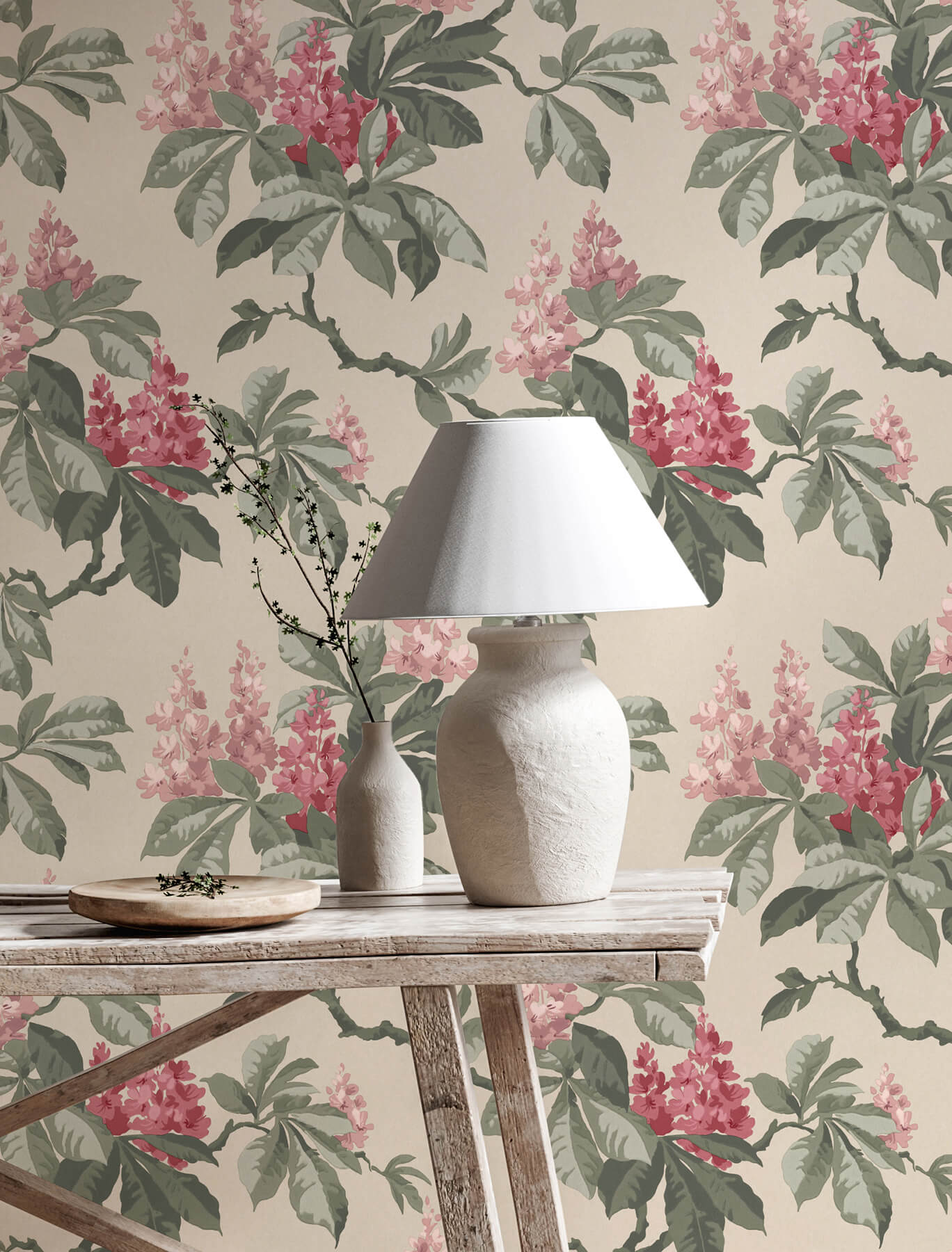 Westbury Forest Chestnut Floral Wallpaper