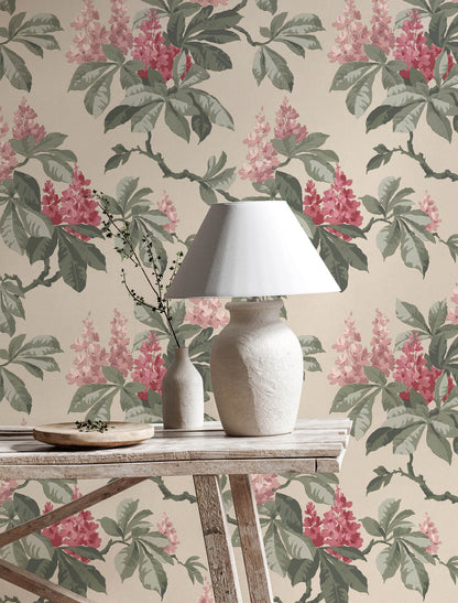 Westbury Forest Chestnut Floral Wallpaper