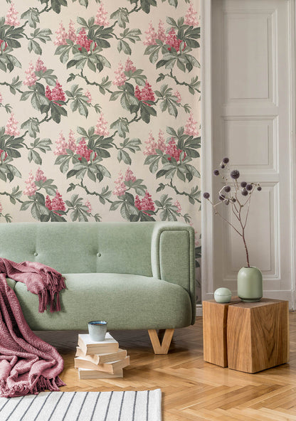 Westbury Forest Chestnut Floral Wallpaper