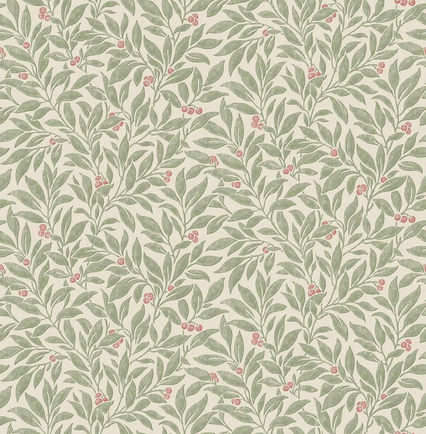 Westbury Forest Winter Berry Vine Wallpaper