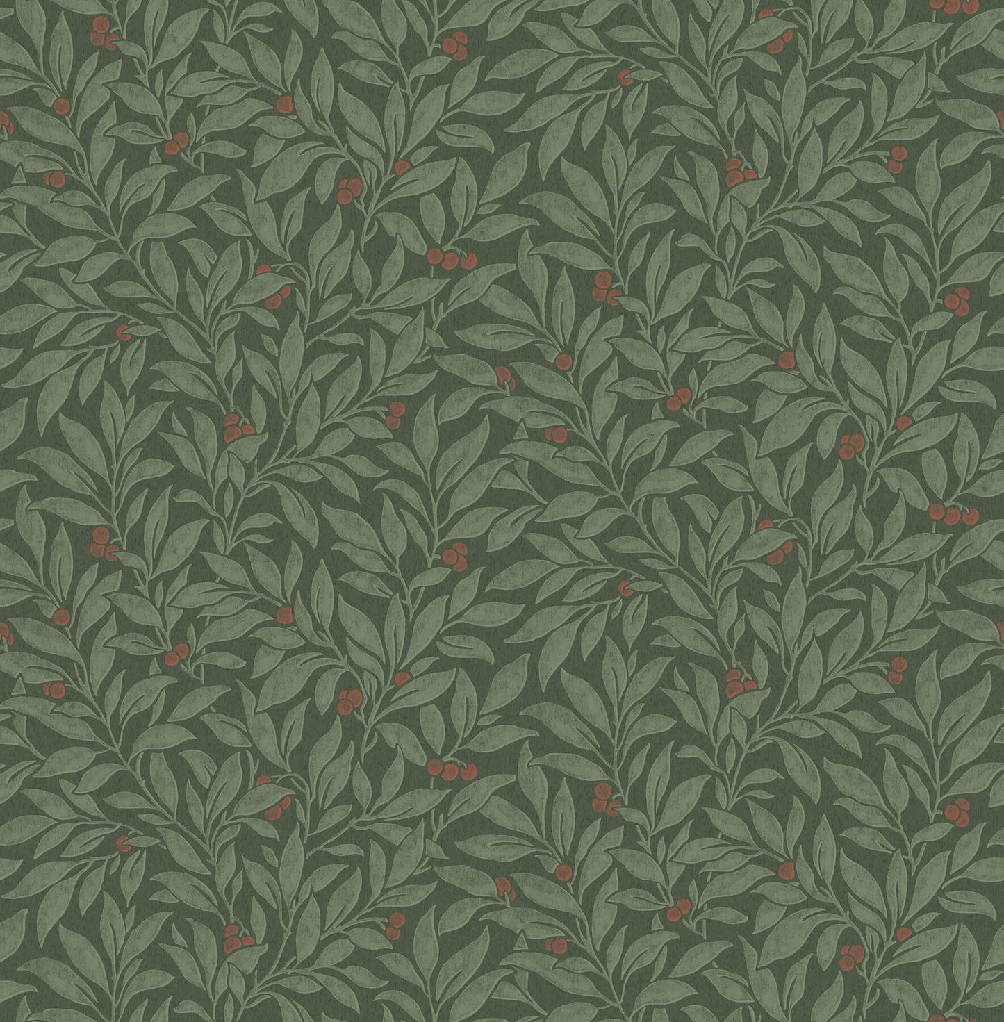 Westbury Forest Winter Berry Vine Wallpaper