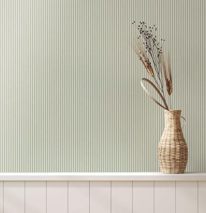 Westbury Forest Ticking Stripe Wallpaper