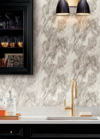 Kitchen & Bath Star Marble Wallpaper