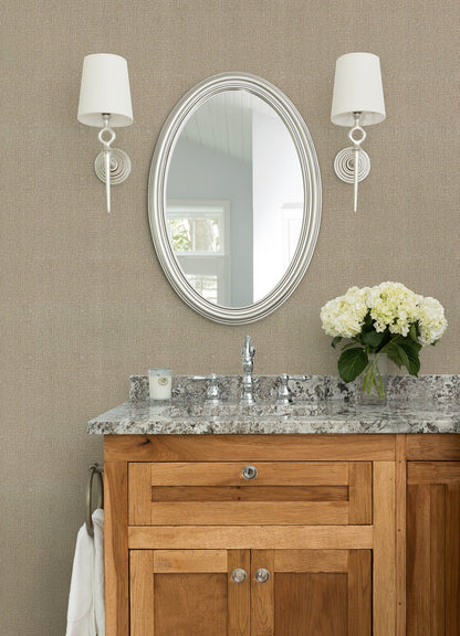 Kitchen & Bath Natural Linen Wallpaper