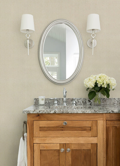 Kitchen & Bath Natural Linen Wallpaper