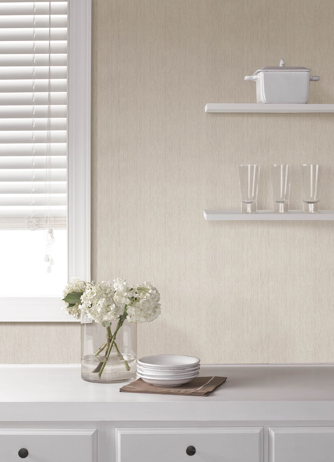 Kitchen & Bath Sunshower Stria Wallpaper