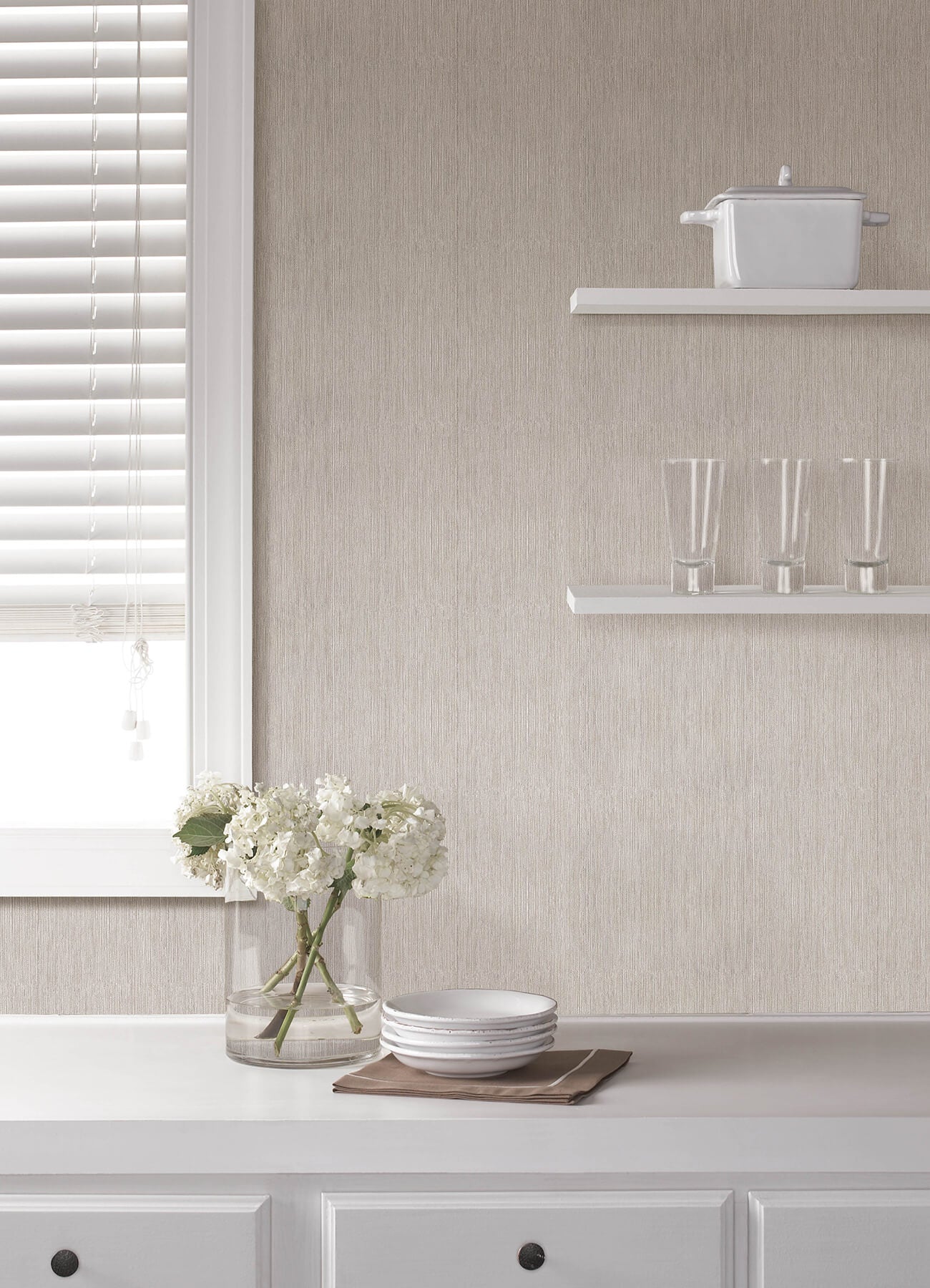 Kitchen & Bath Sunshower Stria Wallpaper