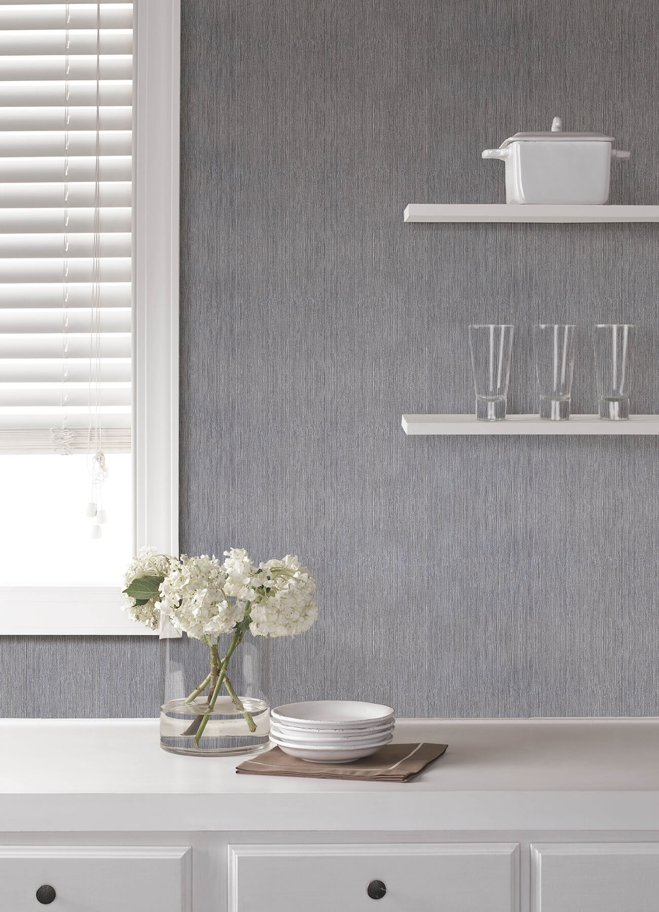 Kitchen & Bath Sunshower Stria Wallpaper