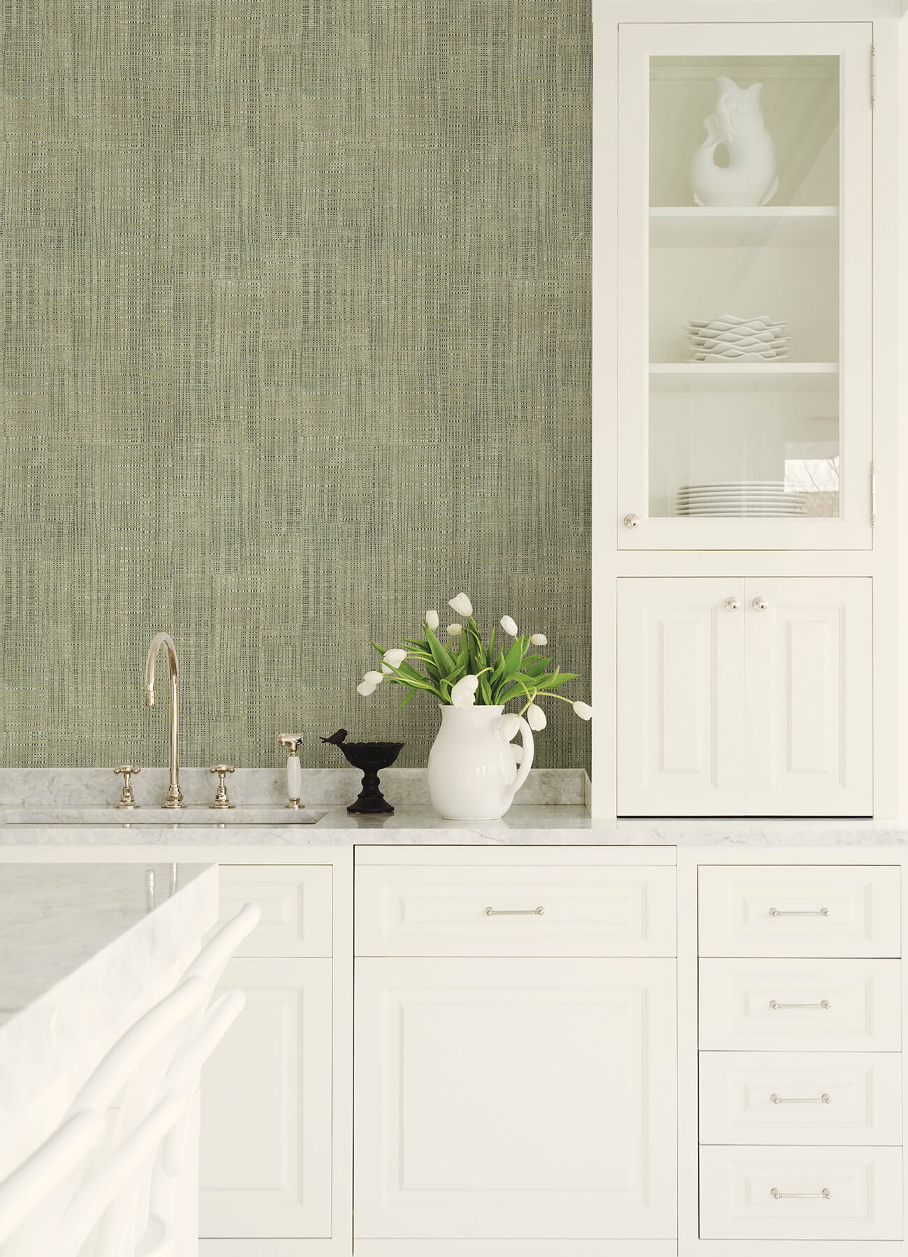 Kitchen & Bath Rattan Weave Wallpaper
