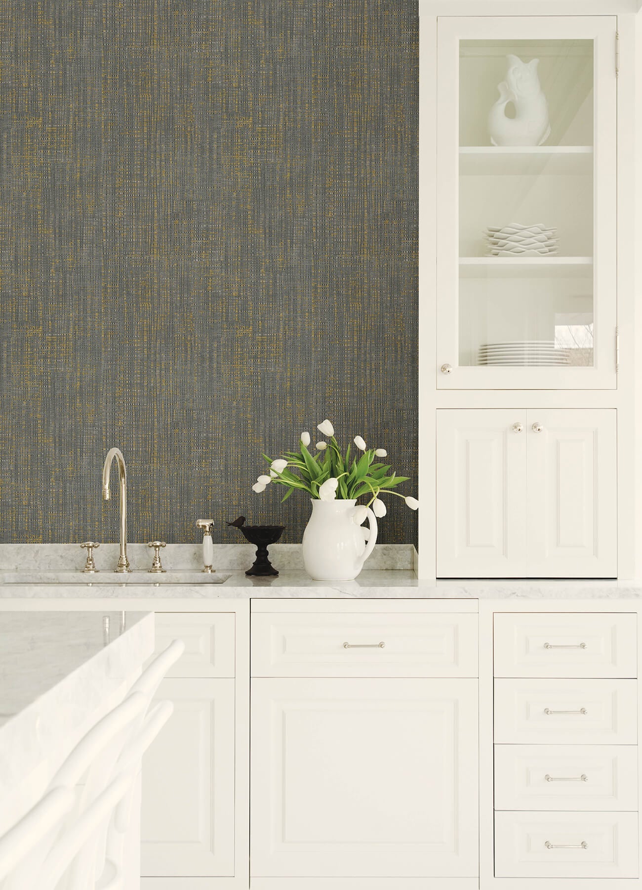 Kitchen & Bath Rattan Weave Wallpaper