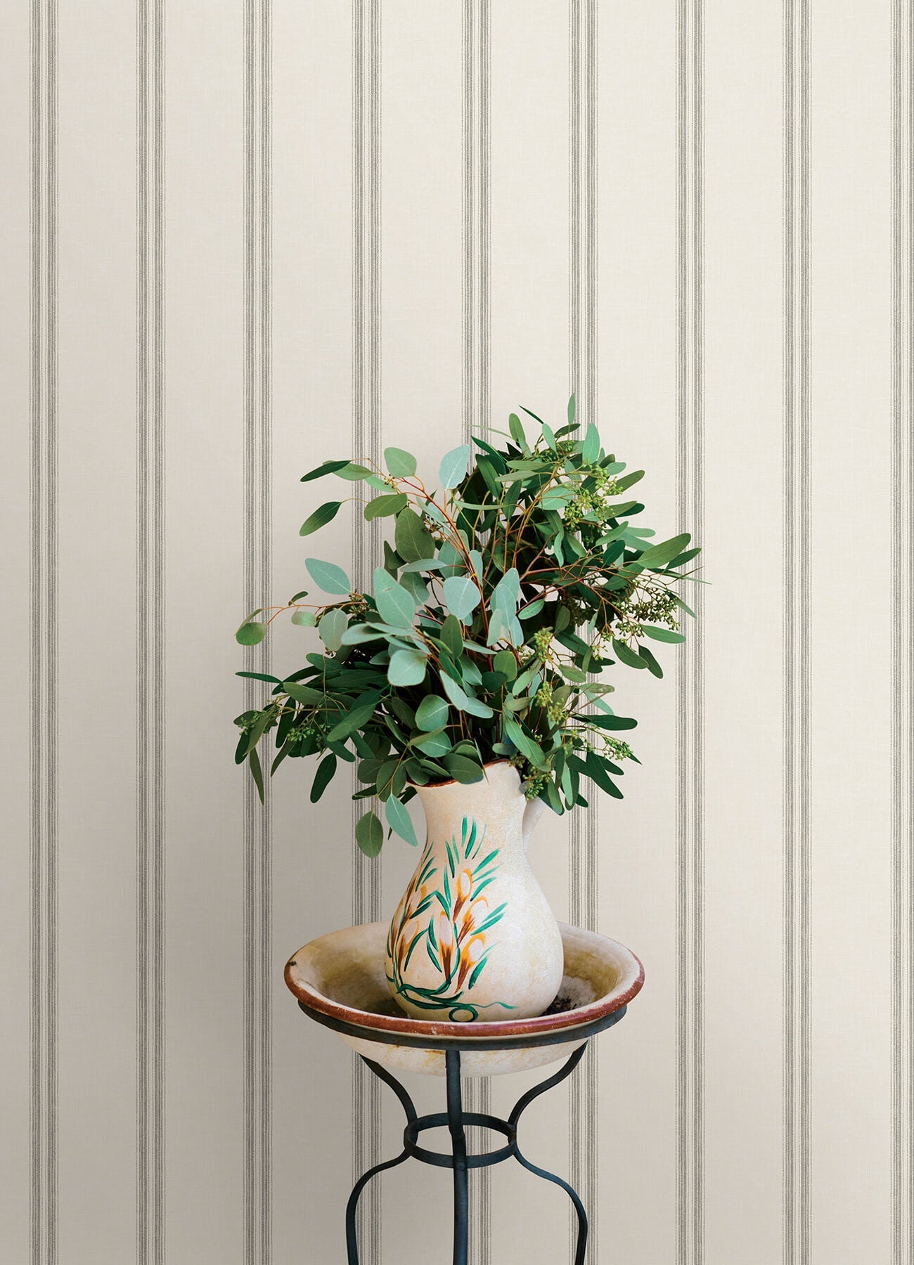 Oak & Moss Johnny Stripes Wallpaper
