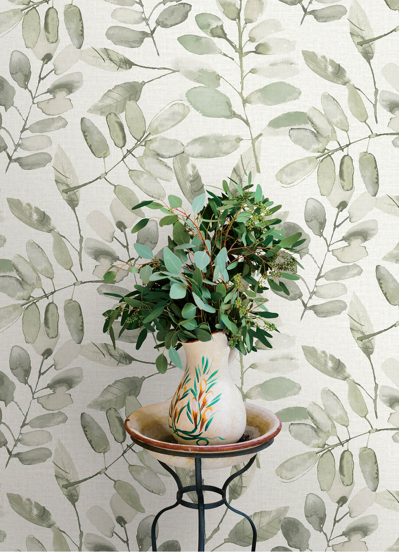 Oak & Moss Pinnate Wallpaper