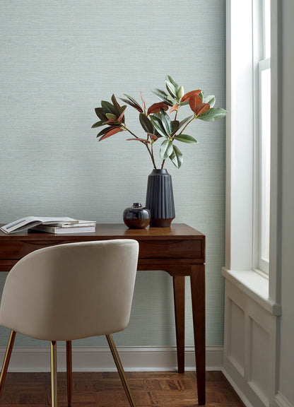 Oak & Moss Agave Faux Grasscloth Wallpaper