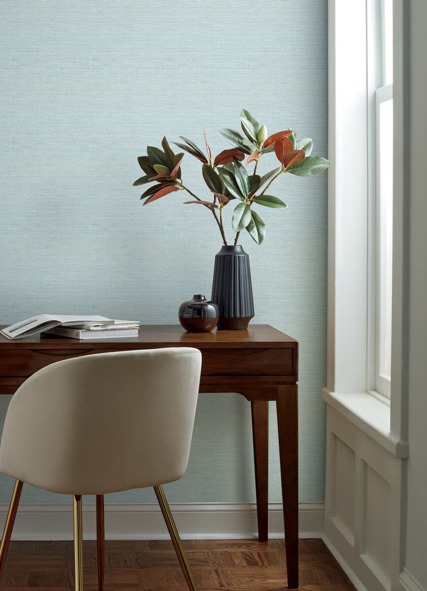 Oak & Moss Agave Faux Grasscloth Wallpaper