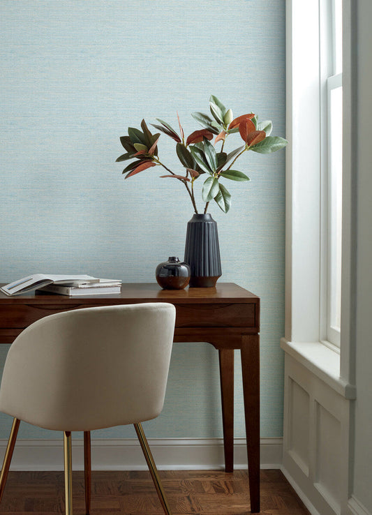 Oak & Moss Agave Faux Grasscloth Wallpaper