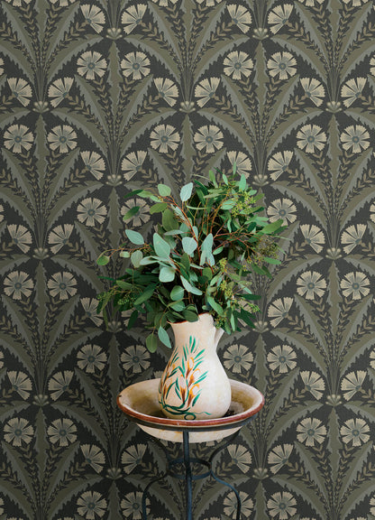 Oak & Moss Tap Root Wallpaper