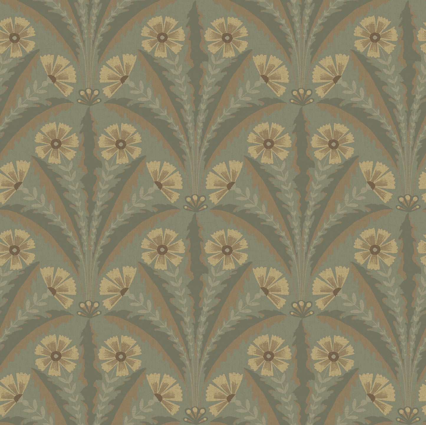 Oak & Moss Tap Root Wallpaper