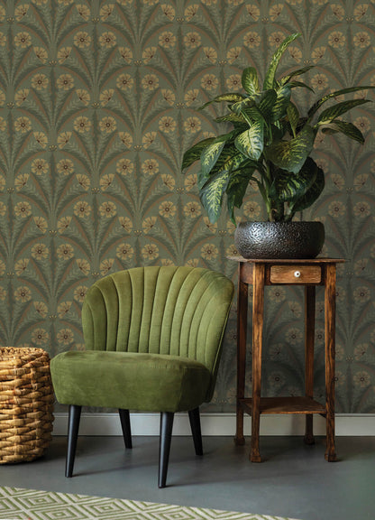 Oak & Moss Tap Root Wallpaper