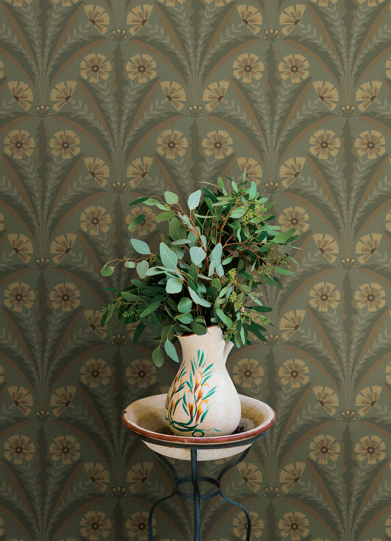 Oak & Moss Tap Root Wallpaper