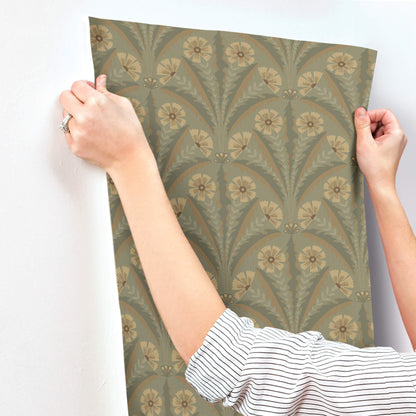 Oak & Moss Tap Root Wallpaper