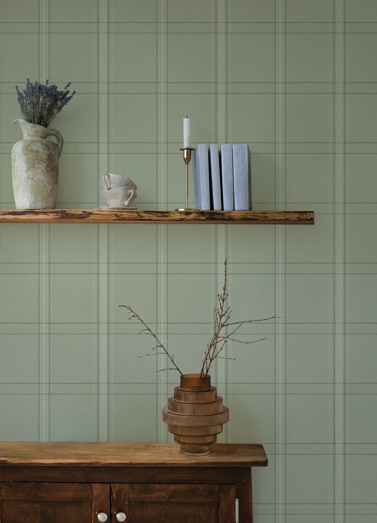 Oak & Moss Auberge Wallpaper