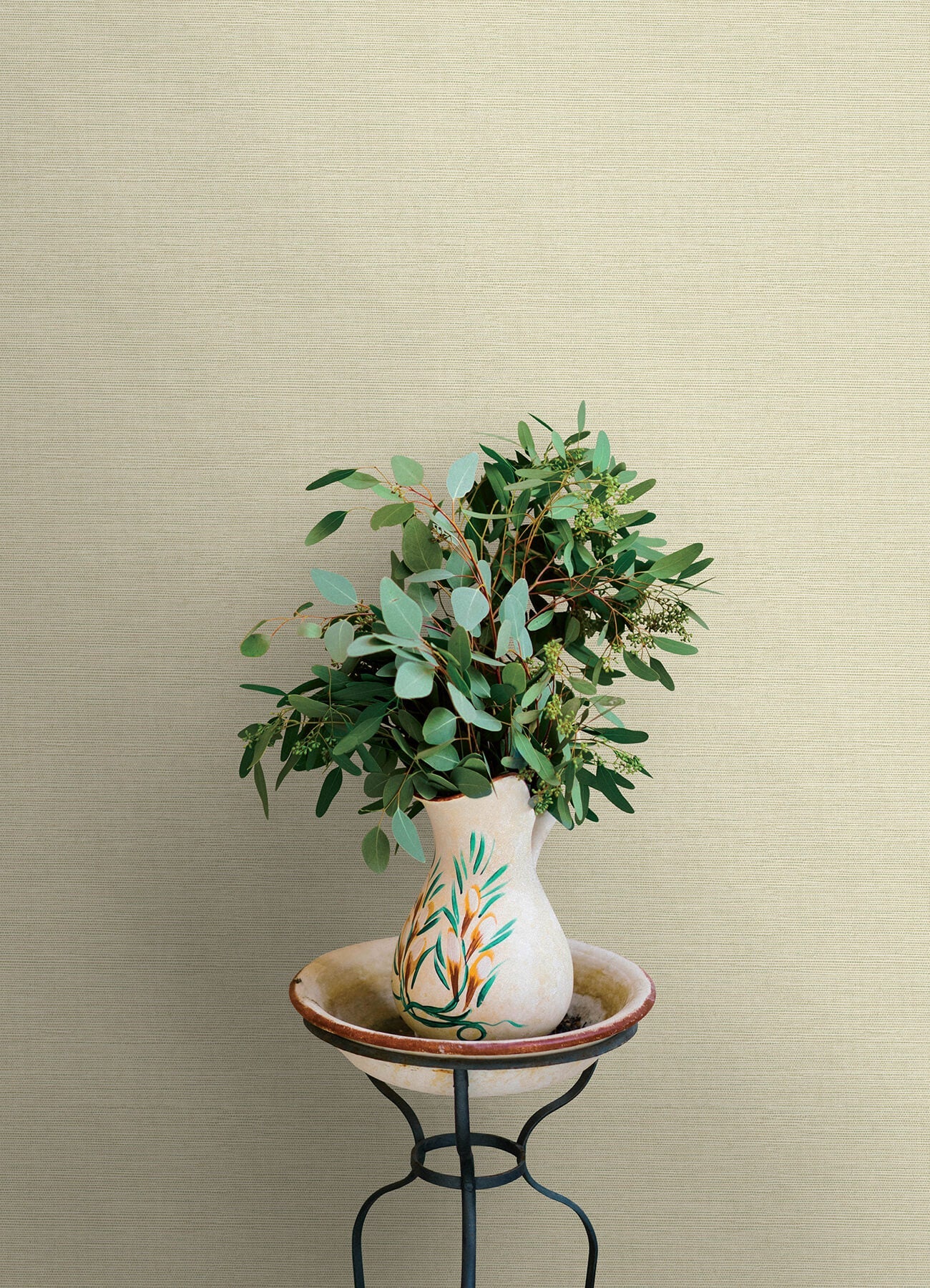 Oak & Moss Agave Faux Grasscloth Wallpaper