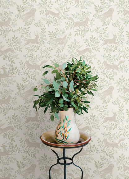 Oak & Moss Revelry Wallpaper