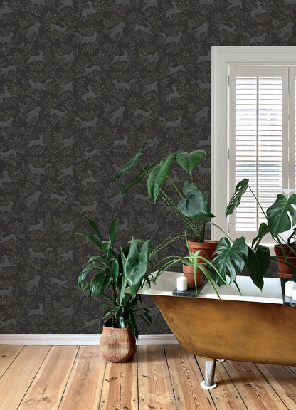 Oak & Moss Revelry Wallpaper