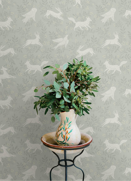 Oak & Moss Revelry Wallpaper