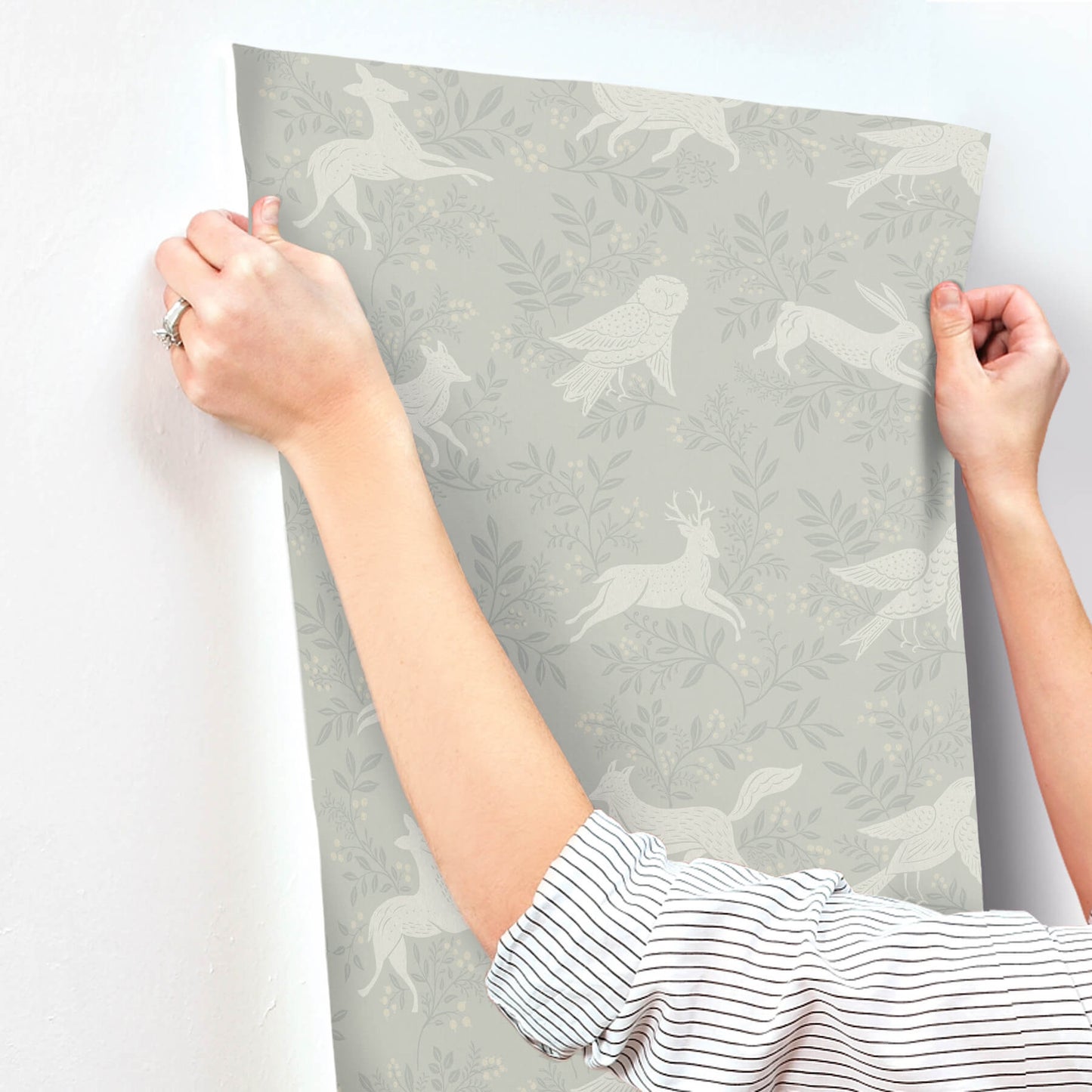 Oak & Moss Revelry Wallpaper