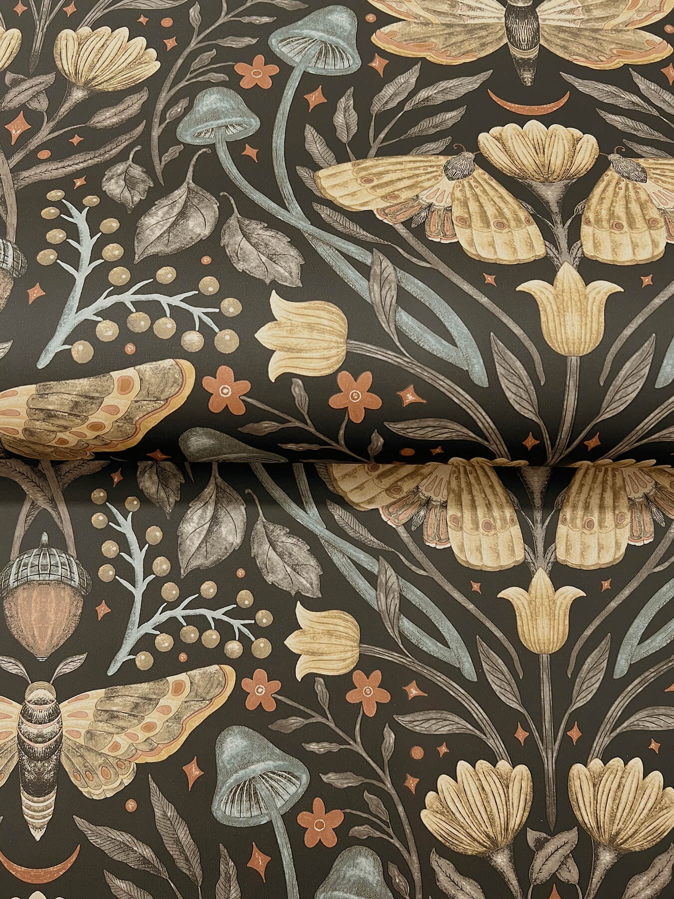 Oak & Moss Mystic Moth Wallpaper