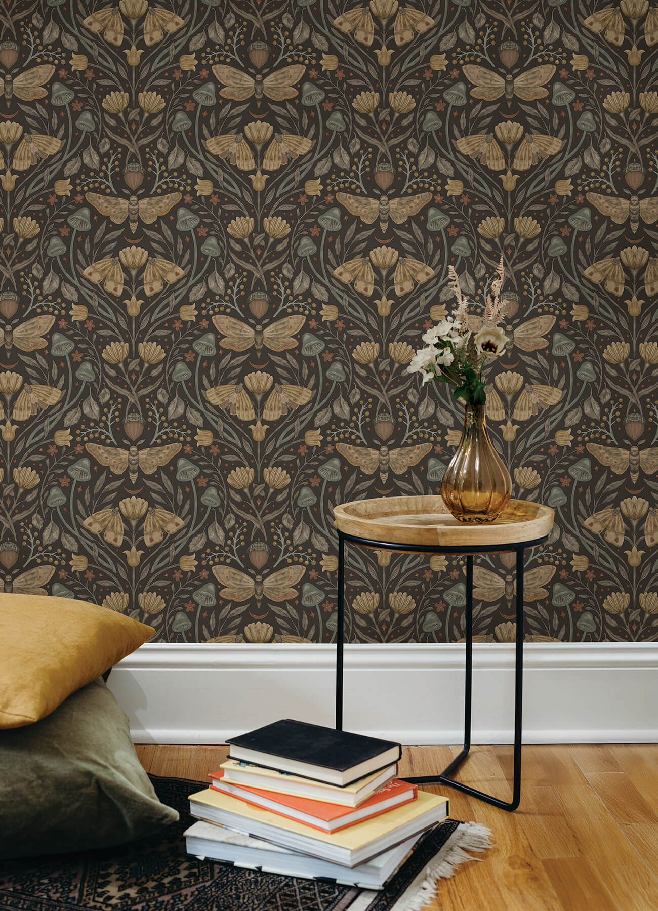 Oak & Moss Mystic Moth Wallpaper