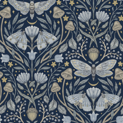 Oak & Moss Mystic Moth Wallpaper