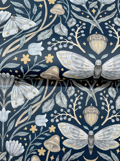 Oak & Moss Mystic Moth Wallpaper