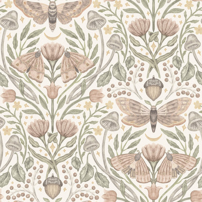 Oak & Moss Mystic Moth Wallpaper