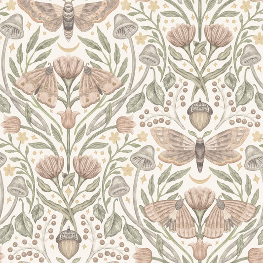 Oak & Moss Mystic Moth Wallpaper