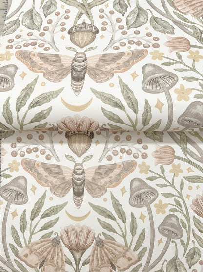 Oak & Moss Mystic Moth Wallpaper