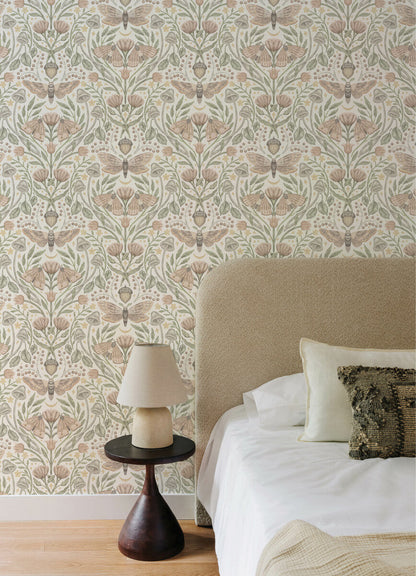 Oak & Moss Mystic Moth Wallpaper
