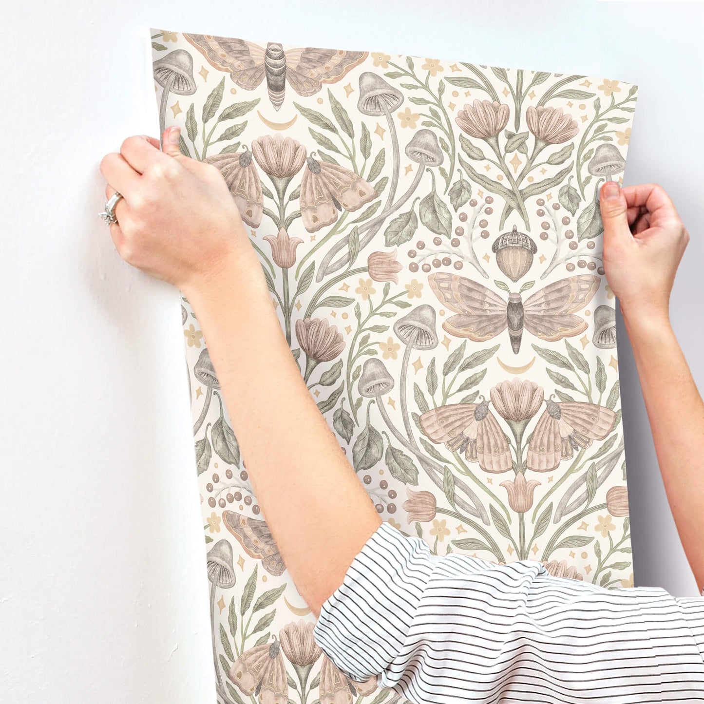 Oak & Moss Mystic Moth Wallpaper