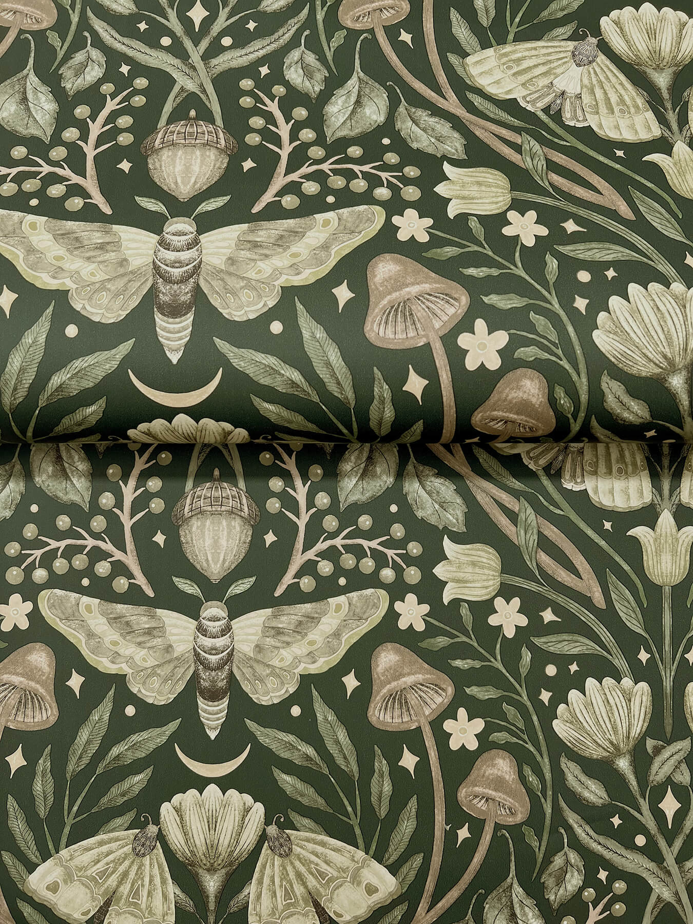 Oak & Moss Mystic Moth Wallpaper
