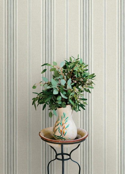 Oak & Moss Calvados Stripe Wallpaper