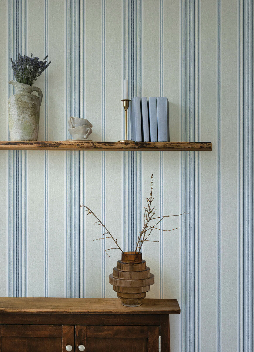 Oak & Moss Calvados Stripe Wallpaper