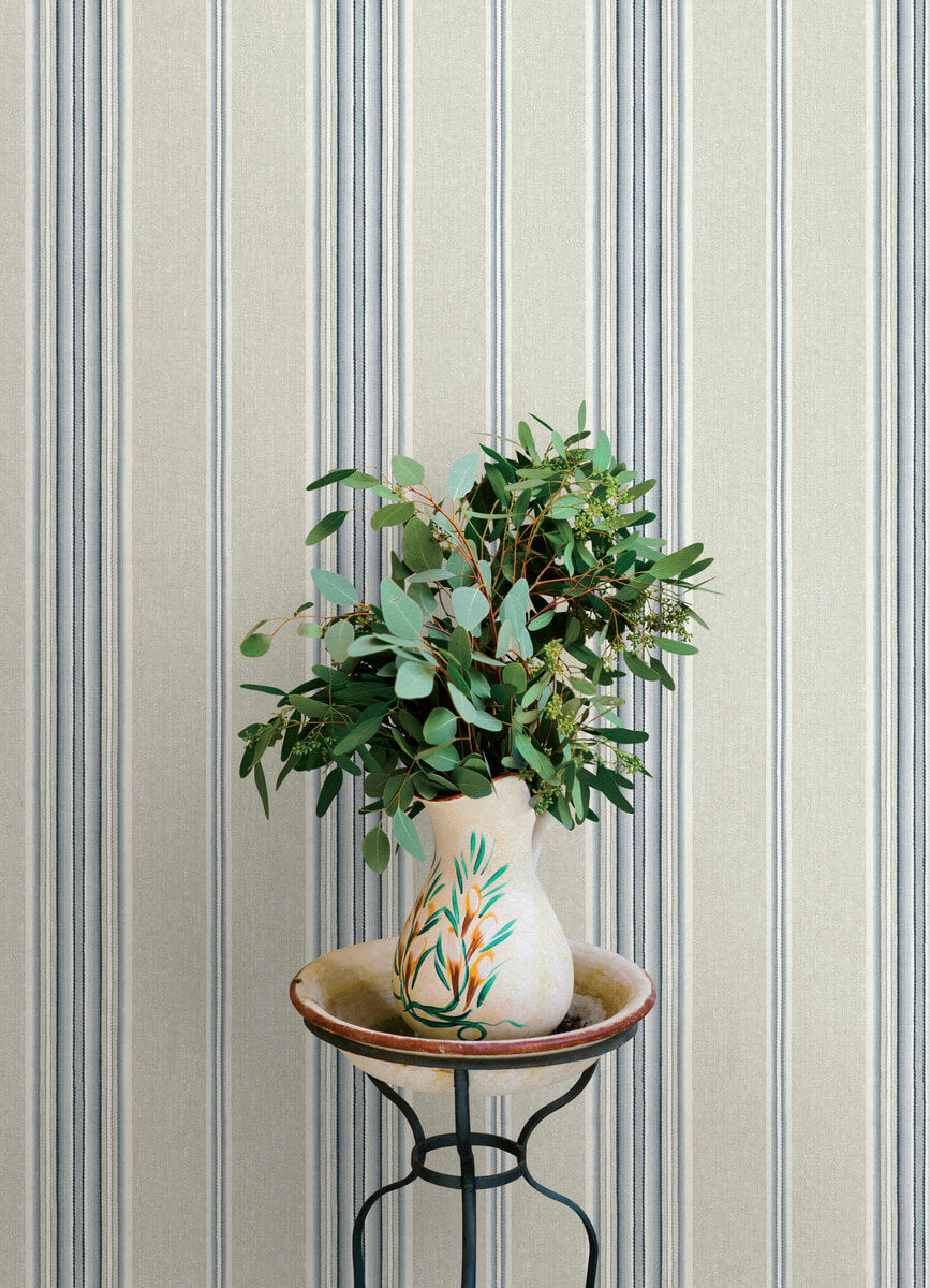 Oak & Moss Calvados Stripe Wallpaper
